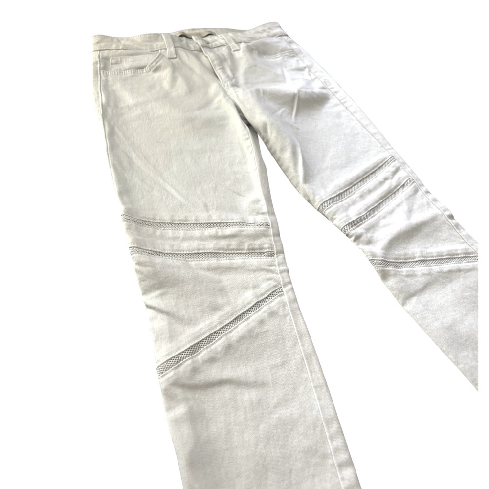 Joe’s Jeans Camelia Cut Out Mesh Detail Skinny Jeans | White | Size 27 | NWOT